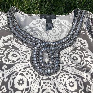 Fun INC minidress with jewel collar detail